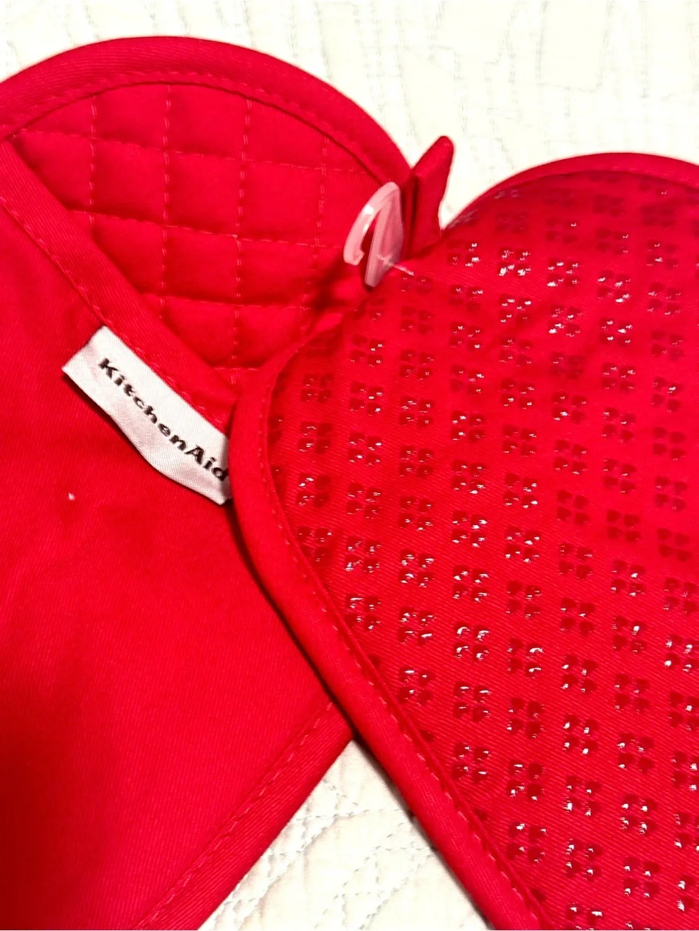 KitchenAid Red Quilted Pot Holders Set of 2